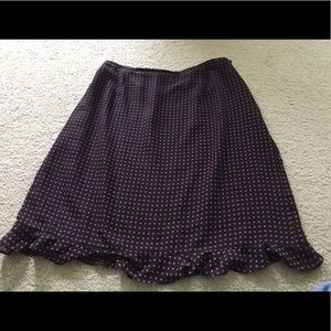 Size 16 Aline skirt with ruffled bottom